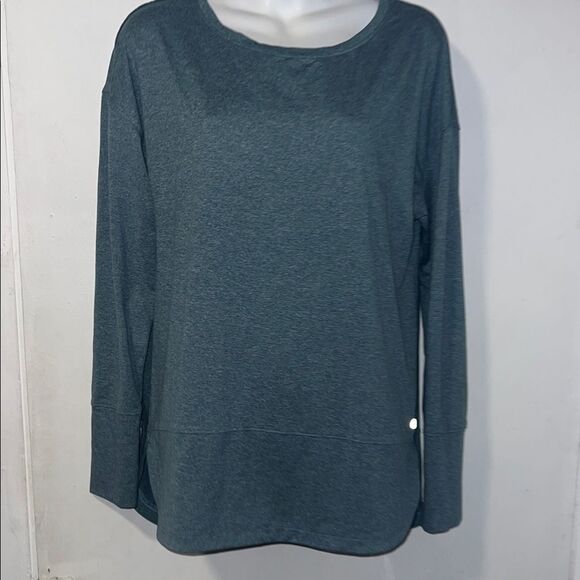 APANA Light Blue Composure Crewneck Long Sleeve Shirt-M - Picture 1 of 7